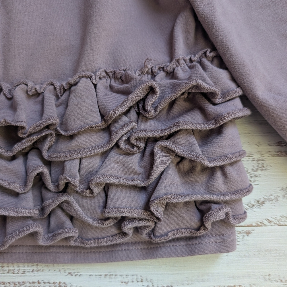 Hooded Jacket with Ruffle Details - Picture 6 of 8